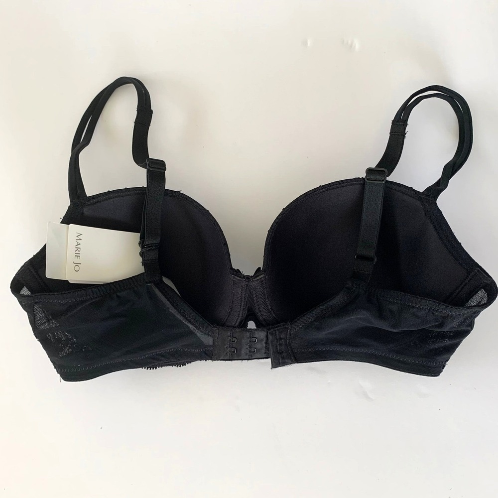 NWT Marie Jo SET Eirin Padded Underwire Balcony Bra 32D Panty Fleur de Lis Lace - Picture 10 of 16